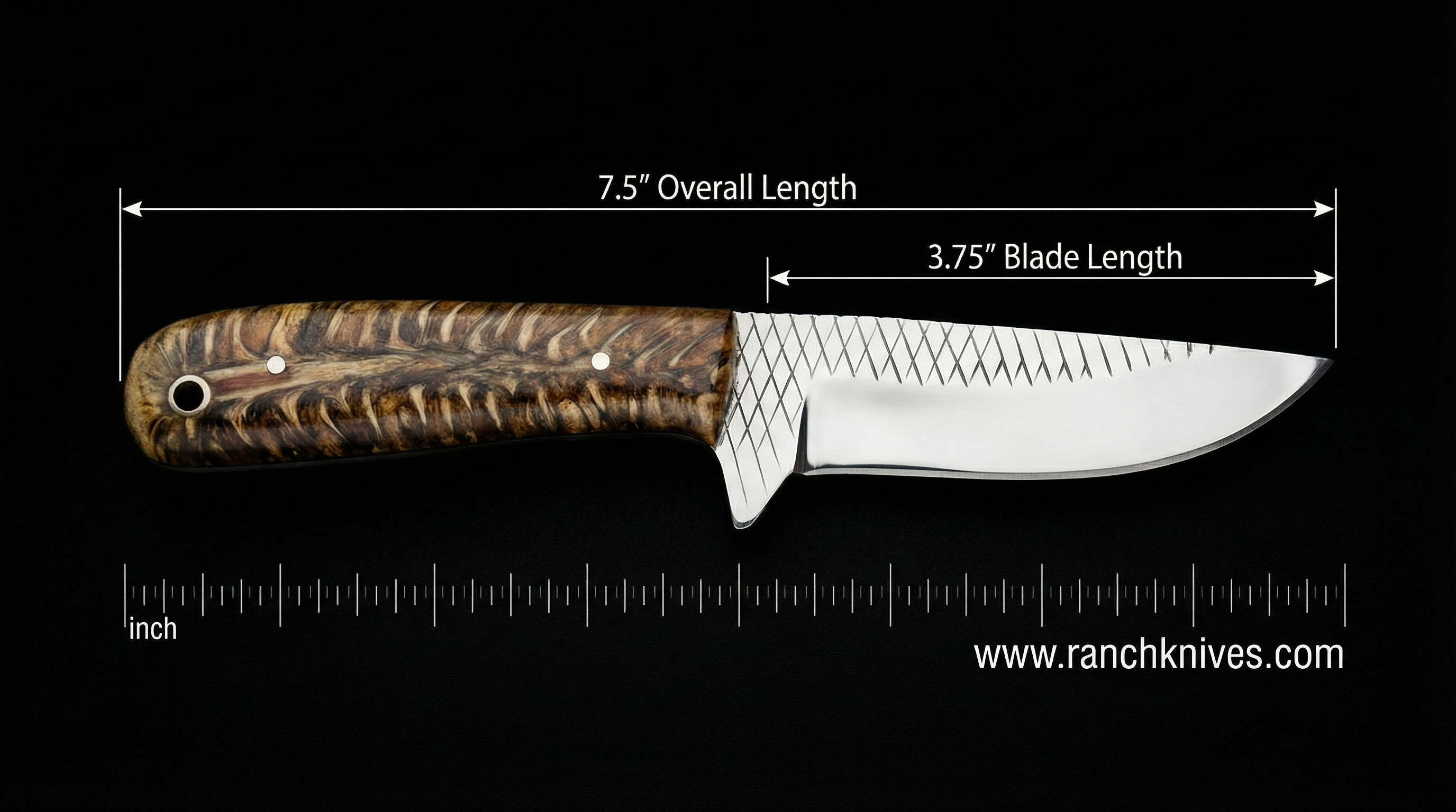 Hand-Forged 7.5" High Carbon Rasp File Steel Cowboy Knife – Pine Cone Resin Handle & Leather Sheath- Ranch Knives- Tool Knife